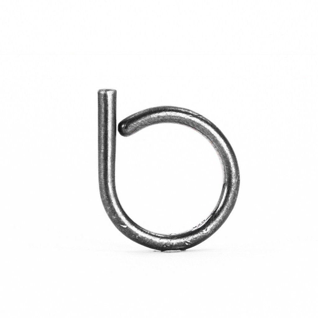Rene Moreta Contemporary Jewelry Stackable Oxidise Silver Ring