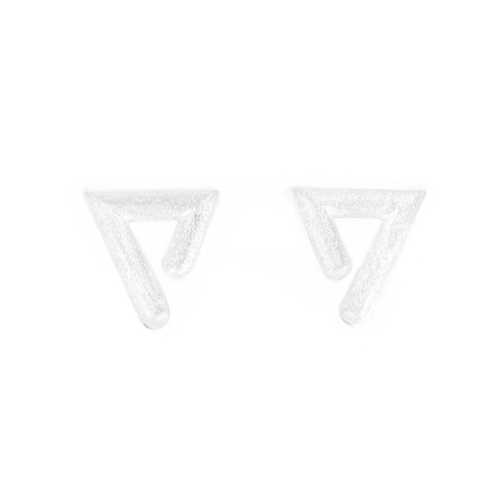 Rene Moreta Contemporary Jewelry Silver Stud